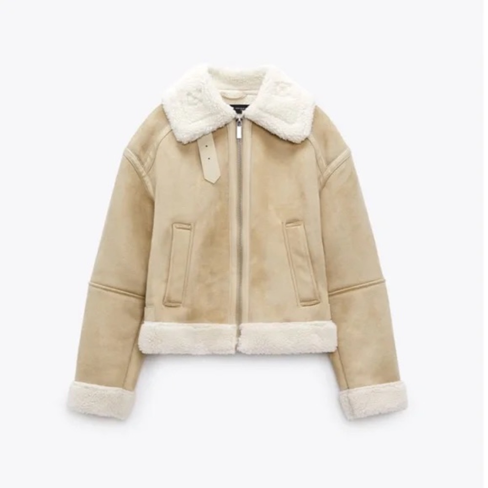 ZARA SHORT DOUBLE-FACED JACKET